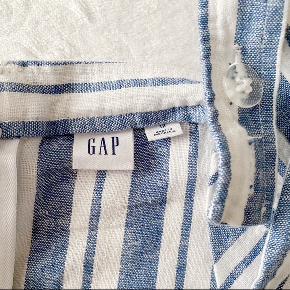 Gap Blue + White Vertical Stripe Romper - Picture 9 of 10